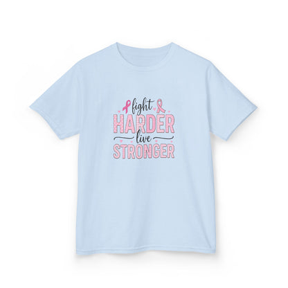Fight HARDER Live STRONGER - Breast Cancer Awareness Tee