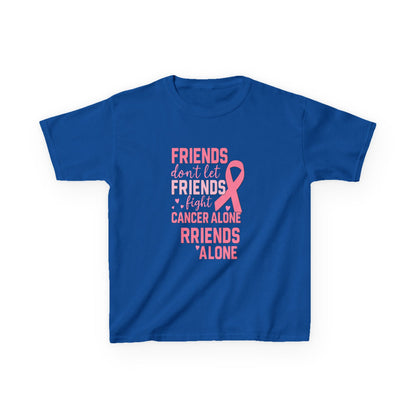 Friends Fight Cancer Alone Tee - Pink Ribbon Kids Shirt