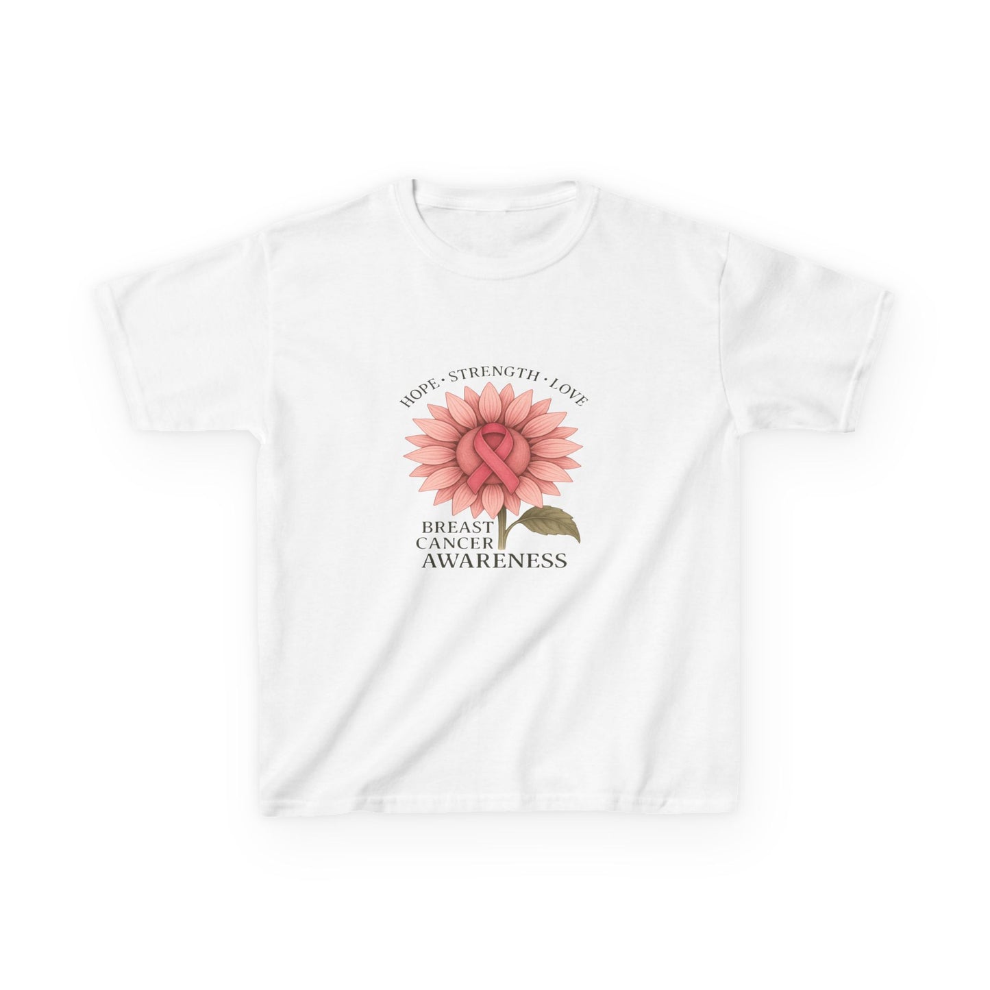 Breast Cancer Awareness Dino Tee - Hope, Strength, Love