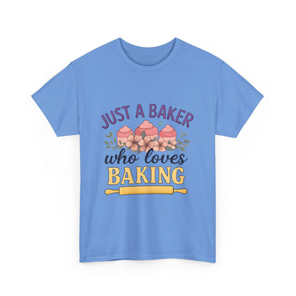 Baking Lover Tee with Cupcake and Rolling Pin Design