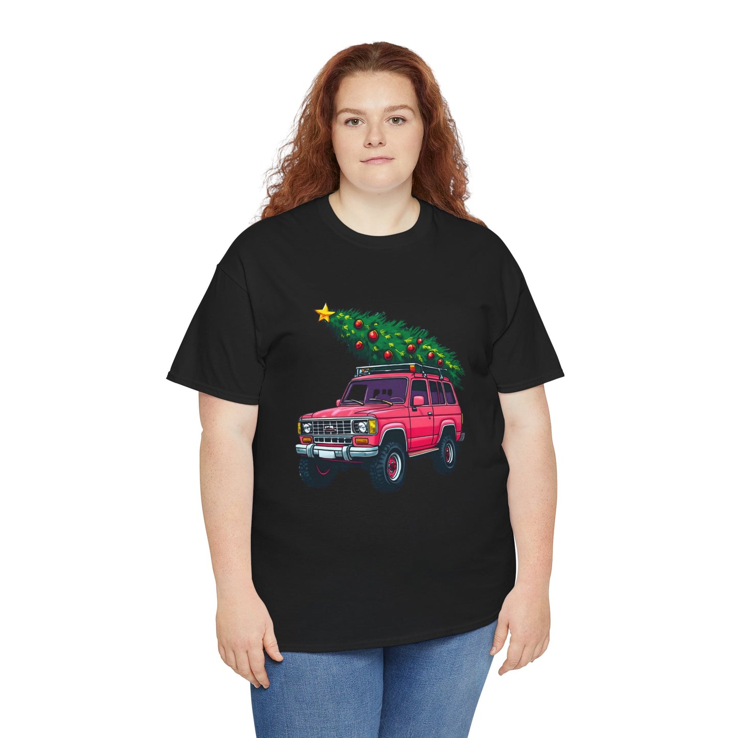 Pink SUV Christmas Tree Tee