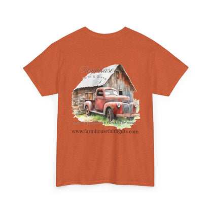 Rustic Farmhouse Unisex Tee, Country Style Shirt, Vintage Truck Tee, Back to Nature Apparel, Ideal Gift for Farm Lovers