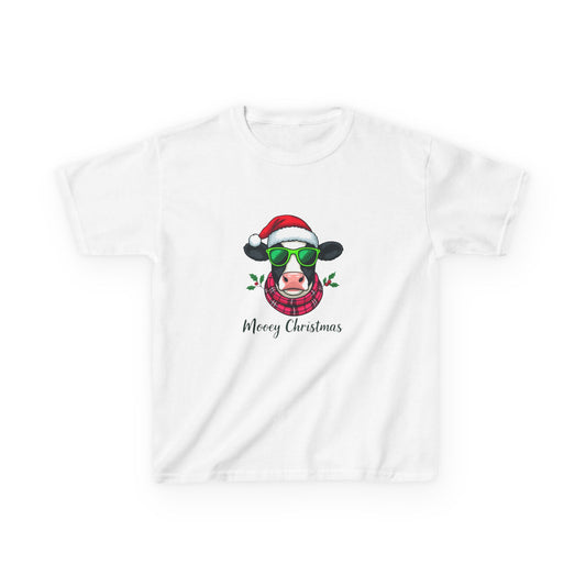 Moovey Christmas Cow Kids Tee - Holiday Fun!