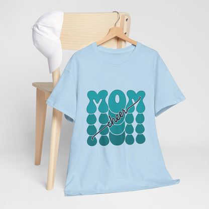 MOM Cheer – Turquoise Spirit Tee