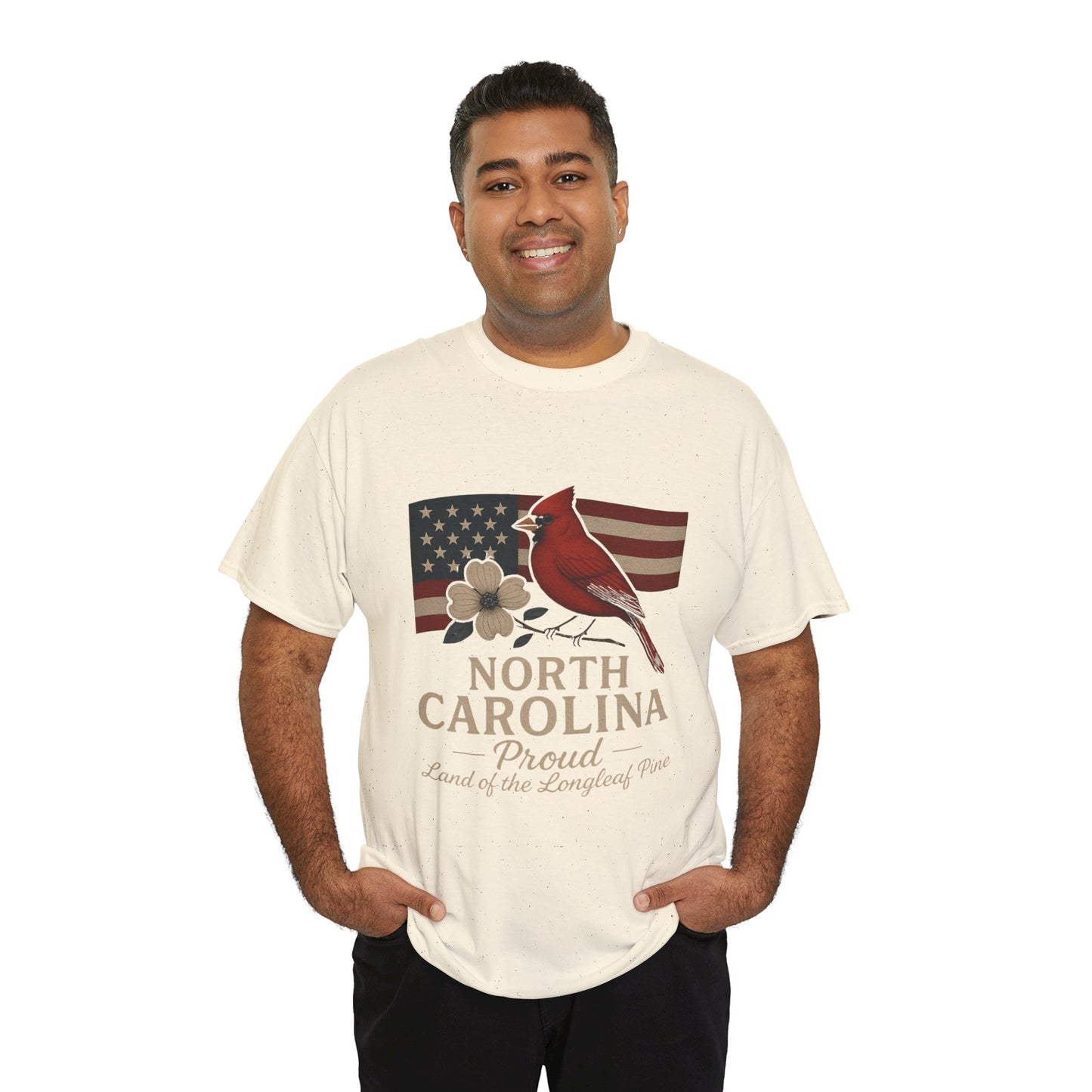 NC Pride: Cardinal, Dogwood & State Flag Tee