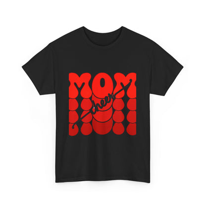 Retro Mom Cheer Tee – Bold Support & Spirit Shirt