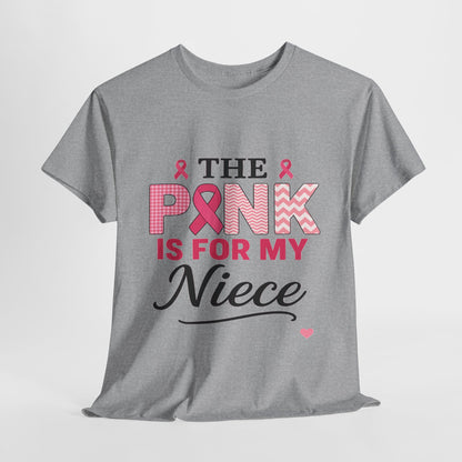 Pink Ribbon Niece Tee - Breast Cancer Awareness