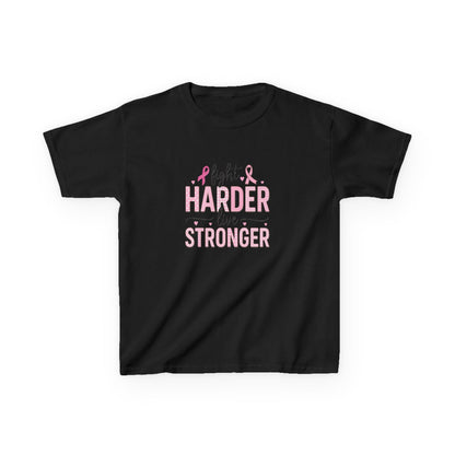Fight HARDER Live STRONGER - Breast Cancer Awareness Tee
