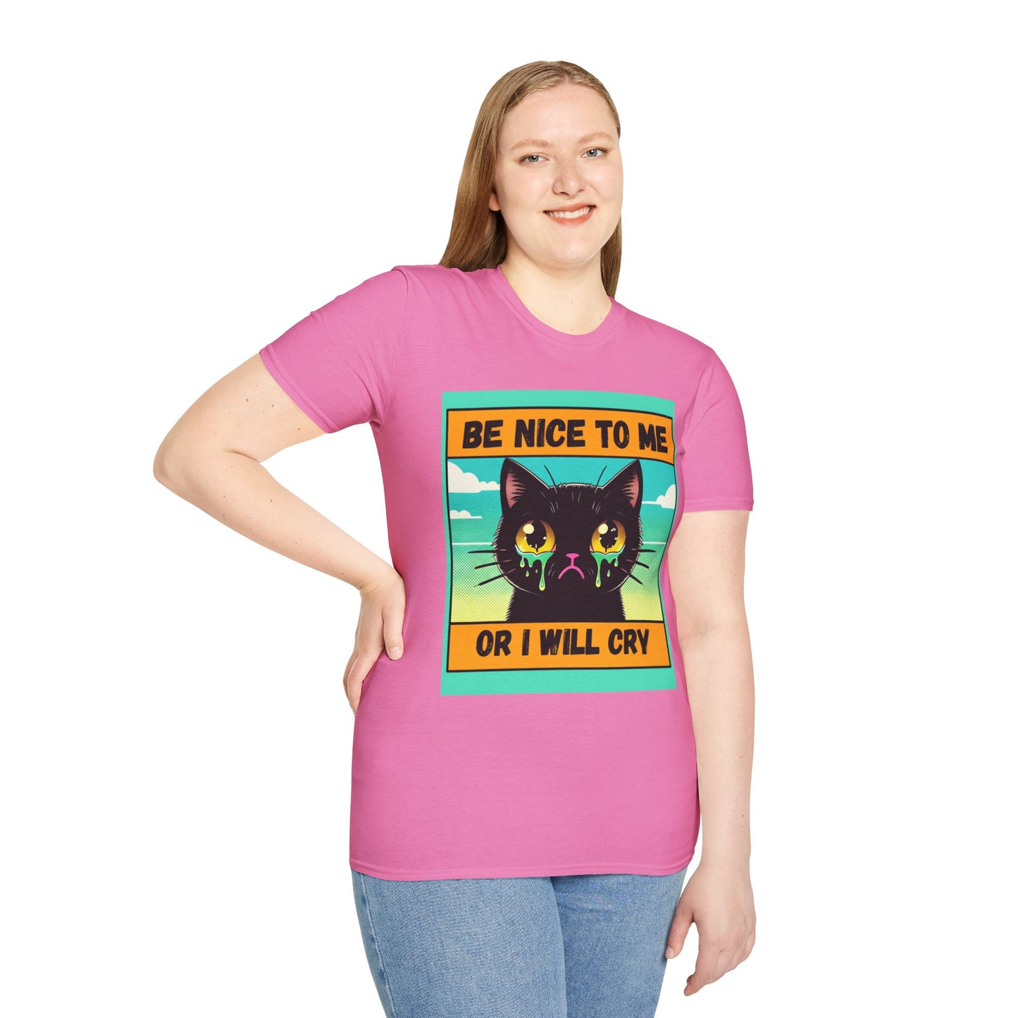 Playful Cat Graphic Tee, Unisex T-Shirt, Gift for Cat Lovers, Cute Animal Apparel, Funny Pet Quote Shirt