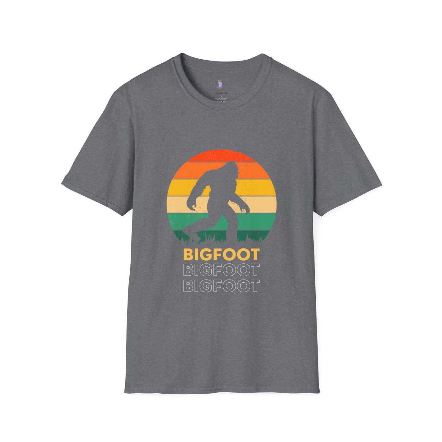Bigfoot Adventure Unisex Softstyle T-Shirt, Casual Tee for Nature Lovers, Summer Vibe Shirt, Gift for Outdoor Enthusiasts, Hiking Apparel