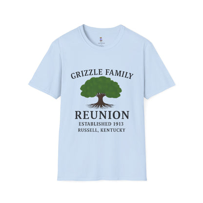Woman's Family Reunion T-Shirt, Grizzle Tee, Personalized Family Gathering Shirt, Heritage Celebration Apparel, Family Tree Shirt