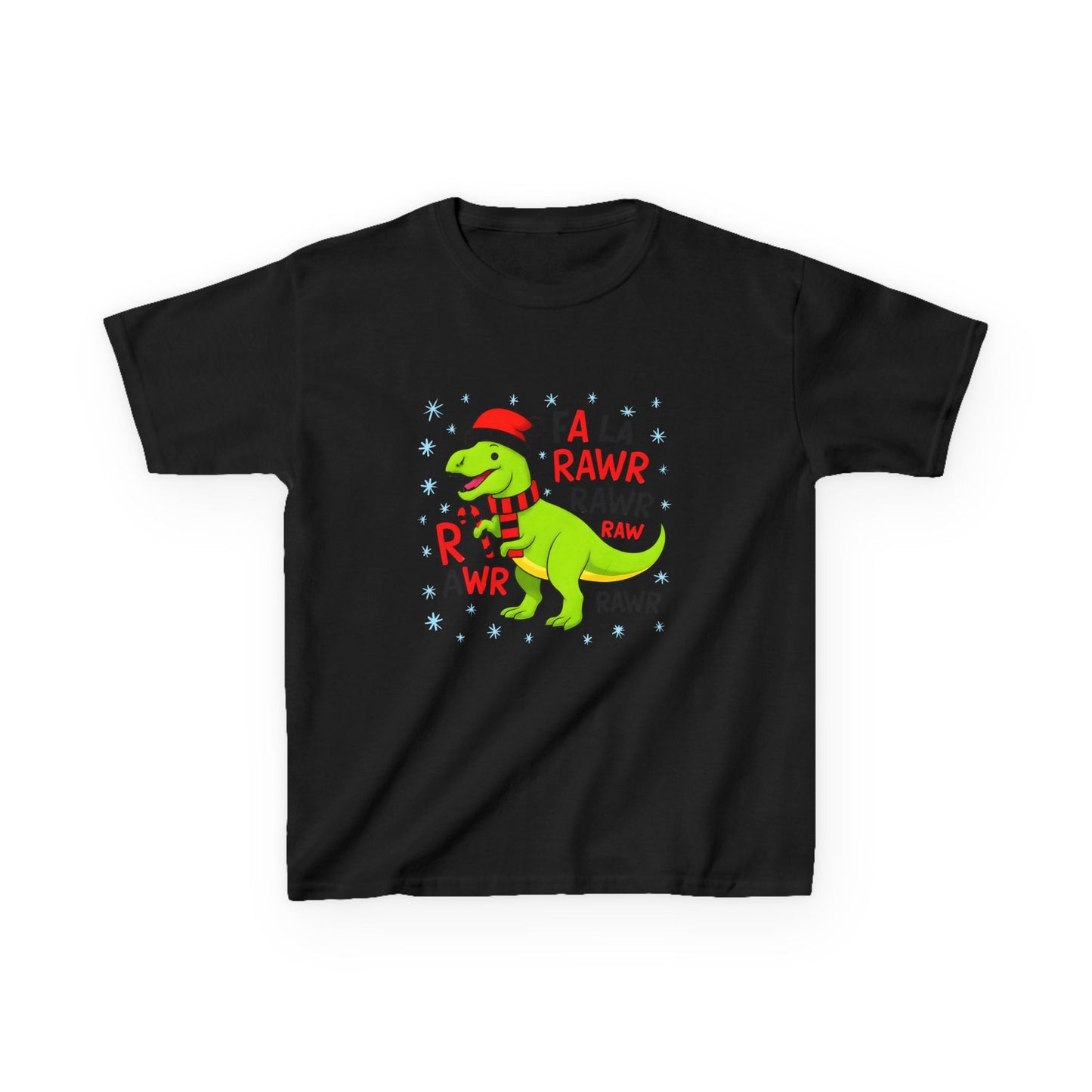 Holiday Dinosaur Kids Tee, Christmas Shirt, Fun Dinosaur T-Shirt, Kids Party Outfit, Cute Graphic Tee, Gift for Kids