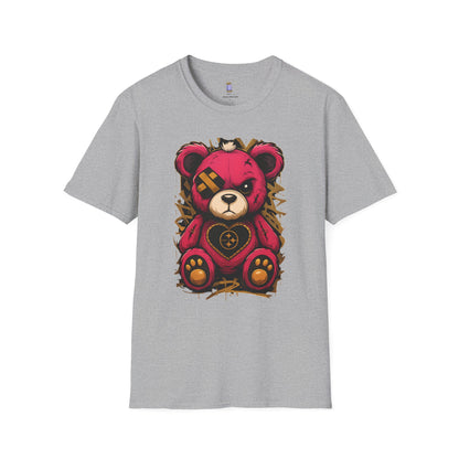 Cute Teddy Bear Graphic Tee, Soft Unisex Shirt, Casual Wear, Unique Gift, Gift for Her, Holiday Apparel