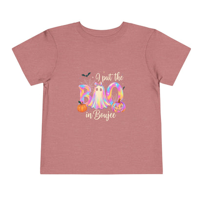 Boo-jee Halloween Toddler Tee - Pastel Rainbow