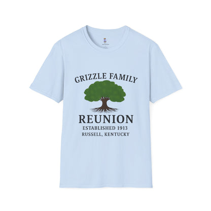 Grizzle Family Reunion Men's T-Shirt, Family Gathering Tee, Heritage Apparel, Summer Picnic Shirt, Custom Family Event Shirt