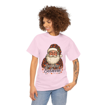 Santa Believes: Don't Stop Believin'  Tee