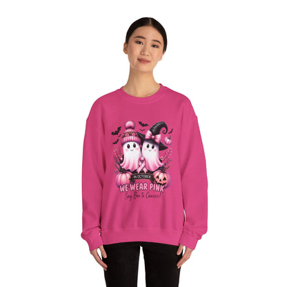Boo-tiful Breast Cancer Awareness Halloween Crewneck