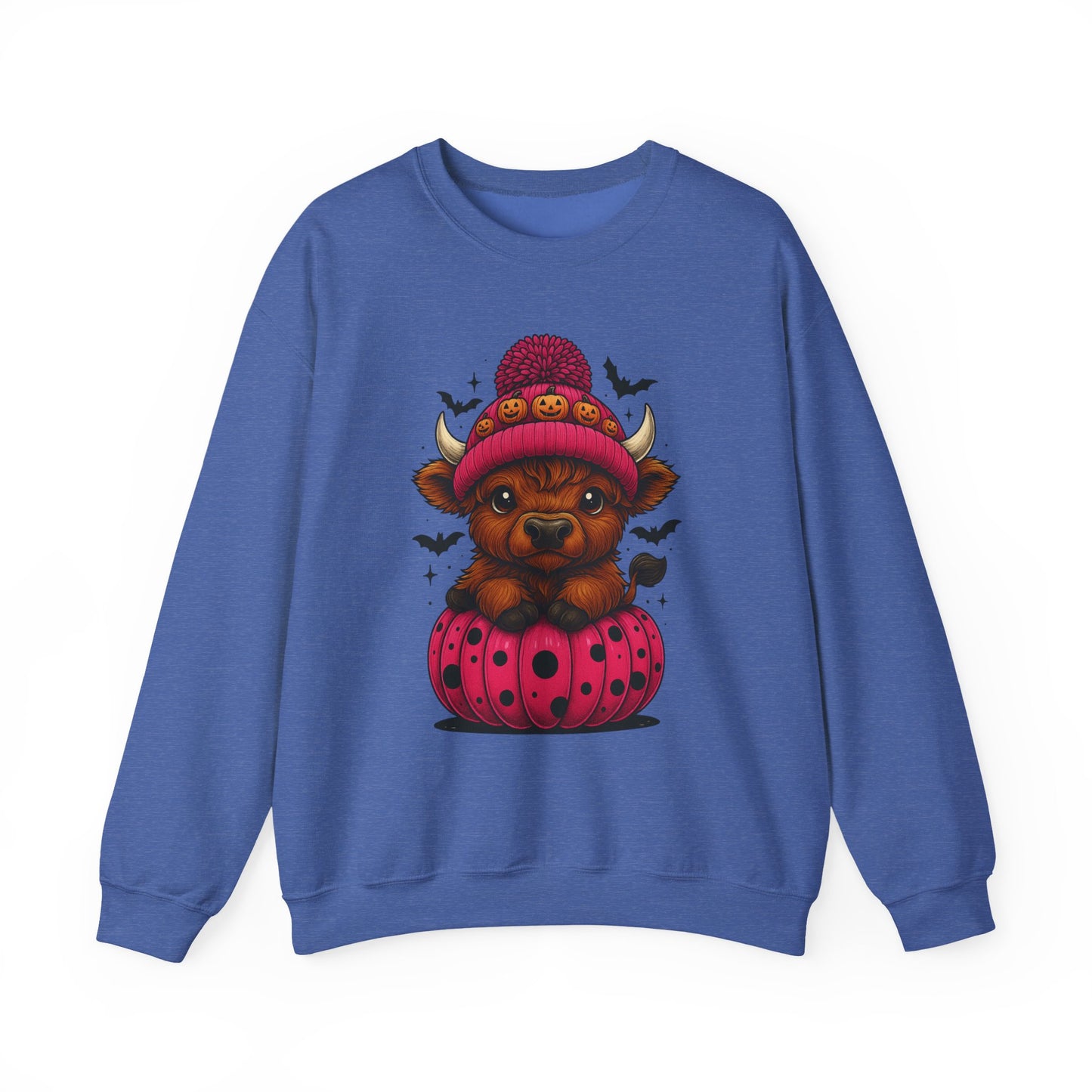 Highland Cow Halloween Sweatshirt - Cute Fall Vibes