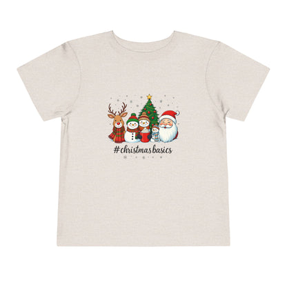 Christmas Basics Toddler Tee - Festive Holiday Fun