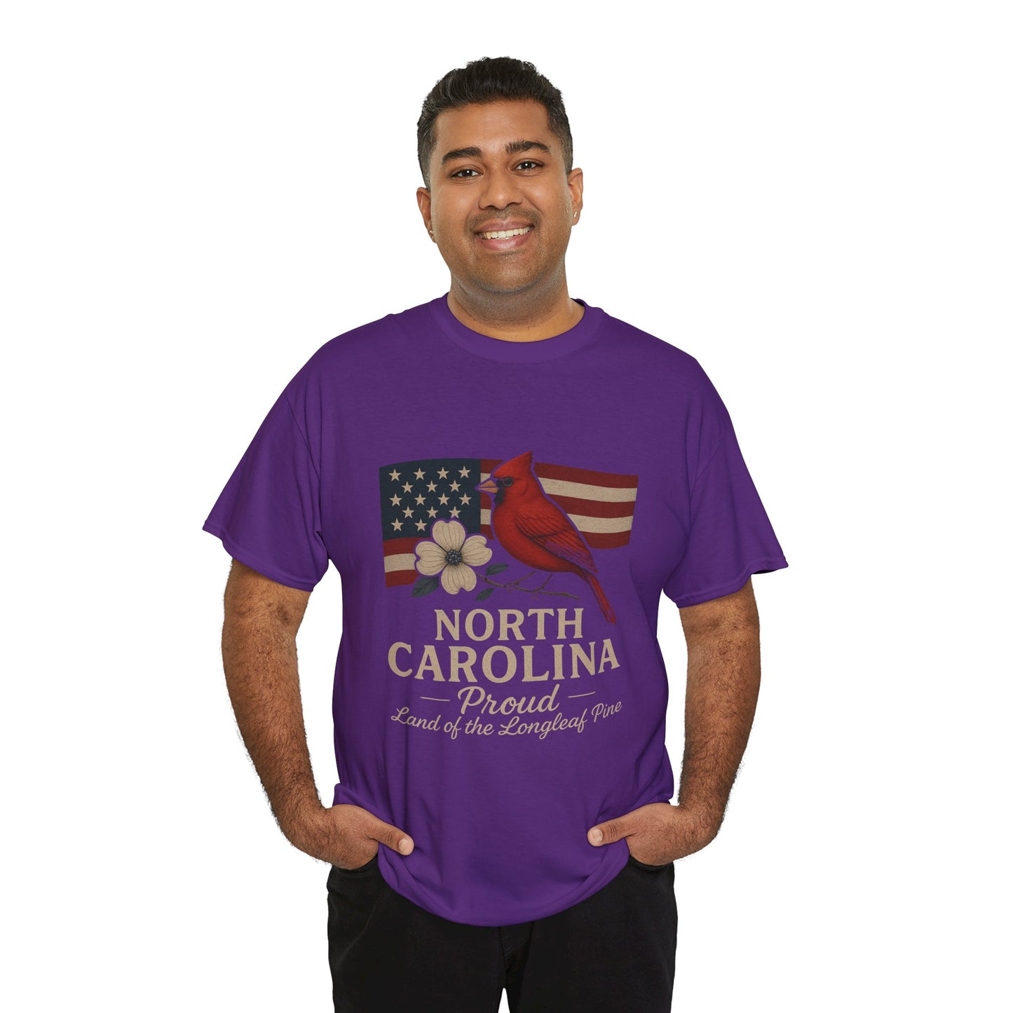 NC Pride: Cardinal, Dogwood & State Flag Tee