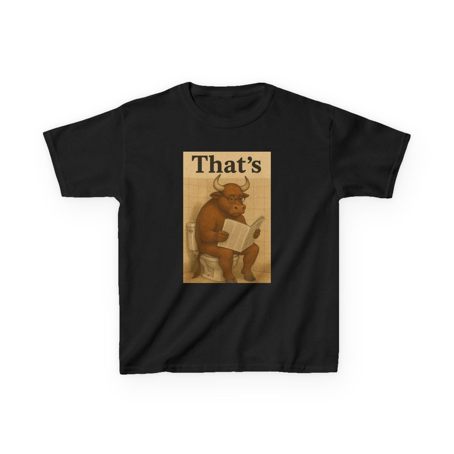 Bull Market Bathroom Break - Funny Kids Tee