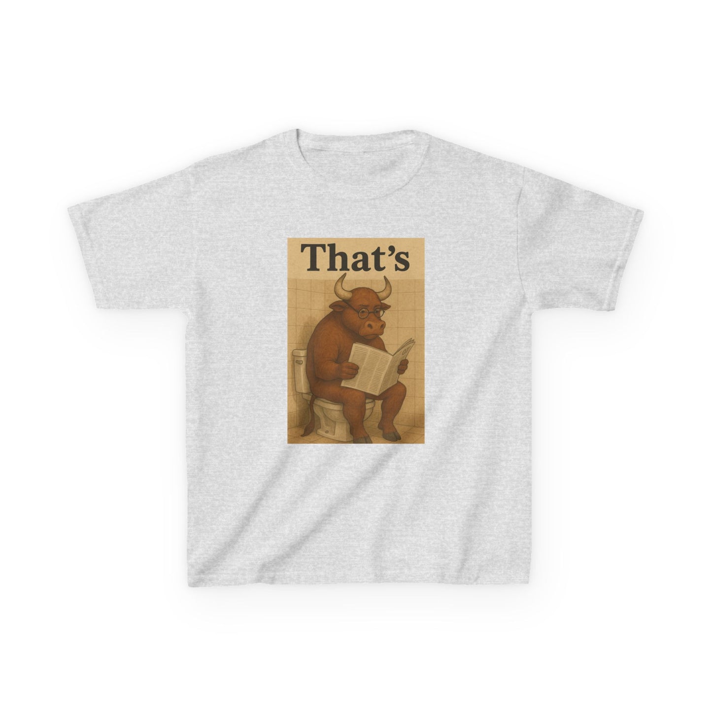 Bull Market Bathroom Break - Funny Kids Tee