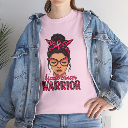 Breast Cancer Warrior Tee, Inspirational T-Shirt for Survivors, Supportive Gift for Cancer Awareness Events, Unisex Cotton Top, [...]
