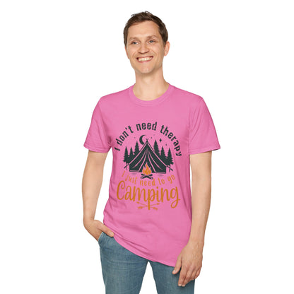 Camping Therapy Unisex T-Shirt | Outdoor Enthusiast Gift | Nature Lover Tee | Adventure Shirt | Camping Apparel