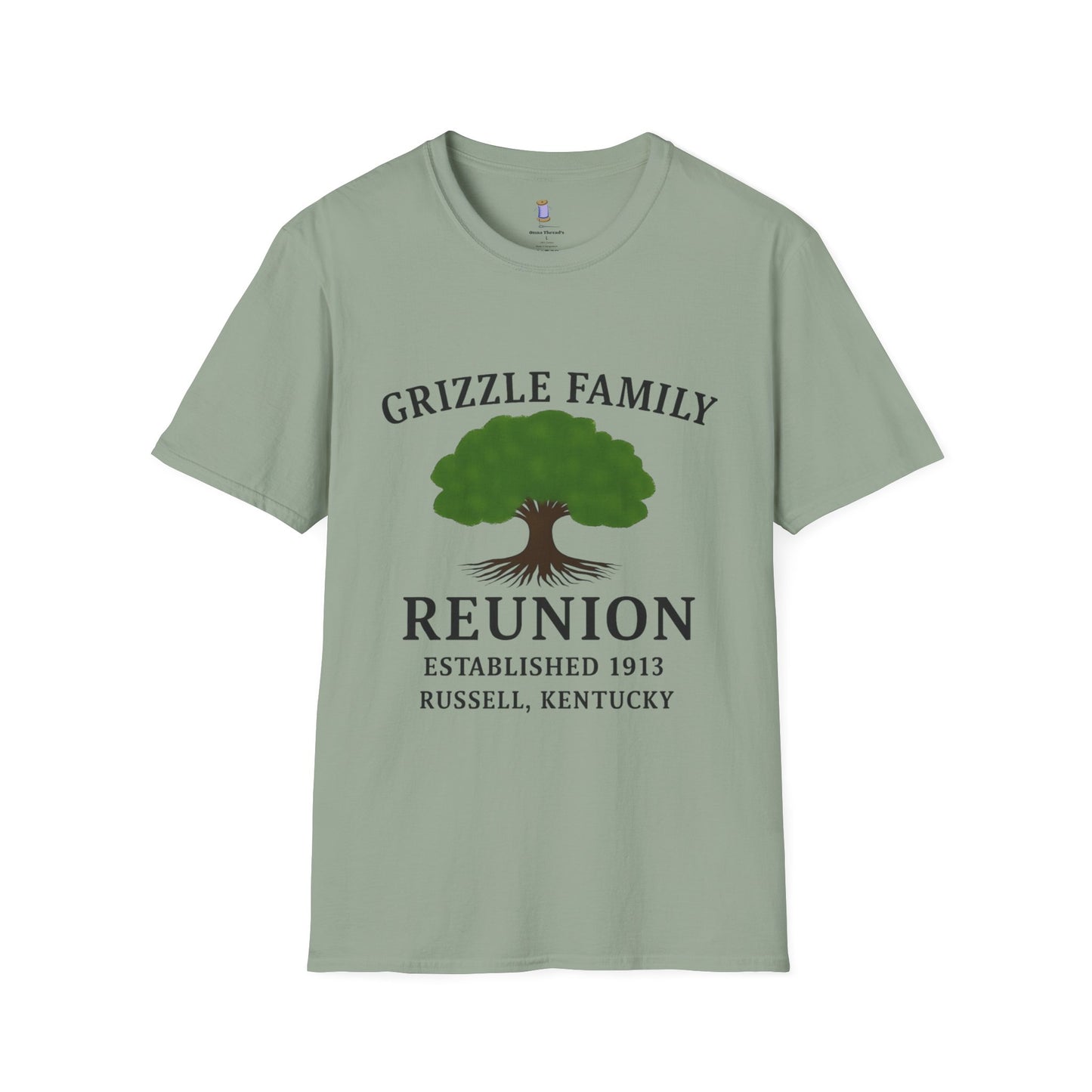 Woman's Family Reunion T-Shirt, Grizzle Tee, Personalized Family Gathering Shirt, Heritage Celebration Apparel, Family Tree Shirt