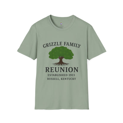 Woman's Family Reunion T-Shirt, Grizzle Tee, Personalized Family Gathering Shirt, Heritage Celebration Apparel, Family Tree Shirt