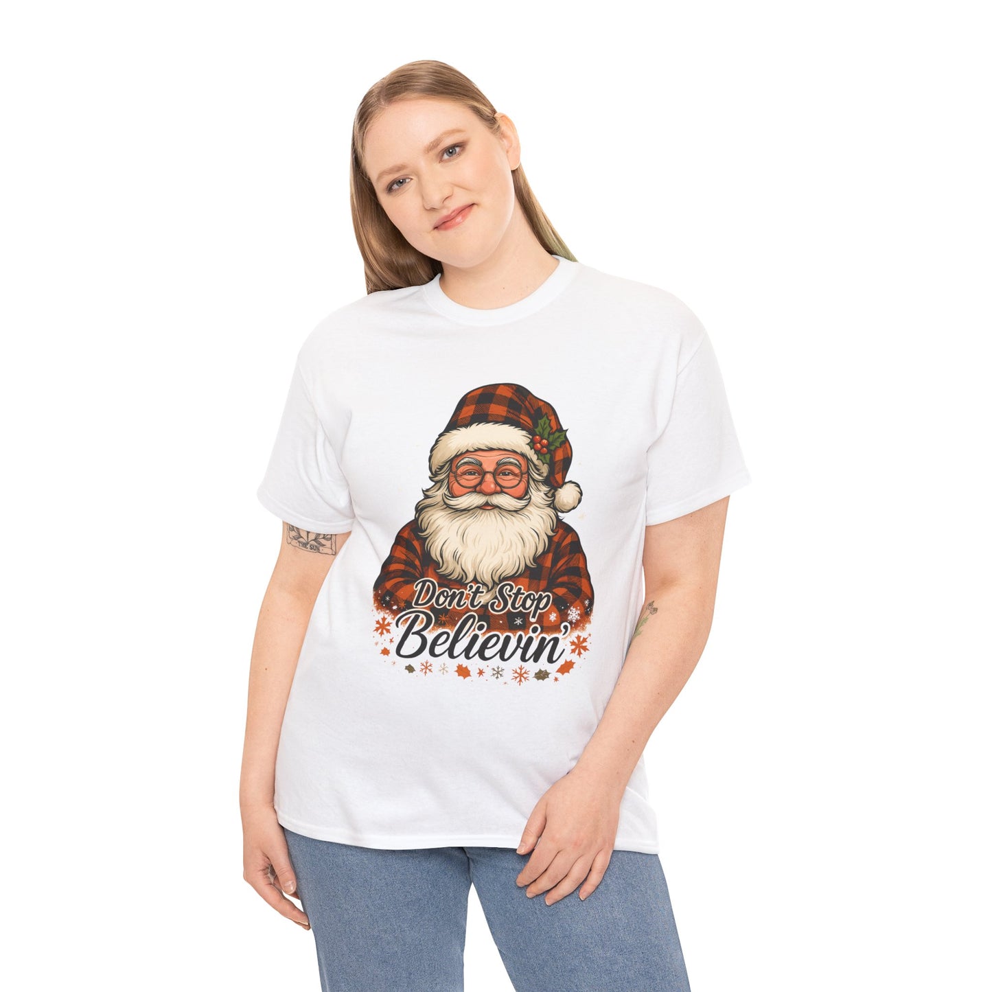 Santa Believes: Don't Stop Believin'  Tee