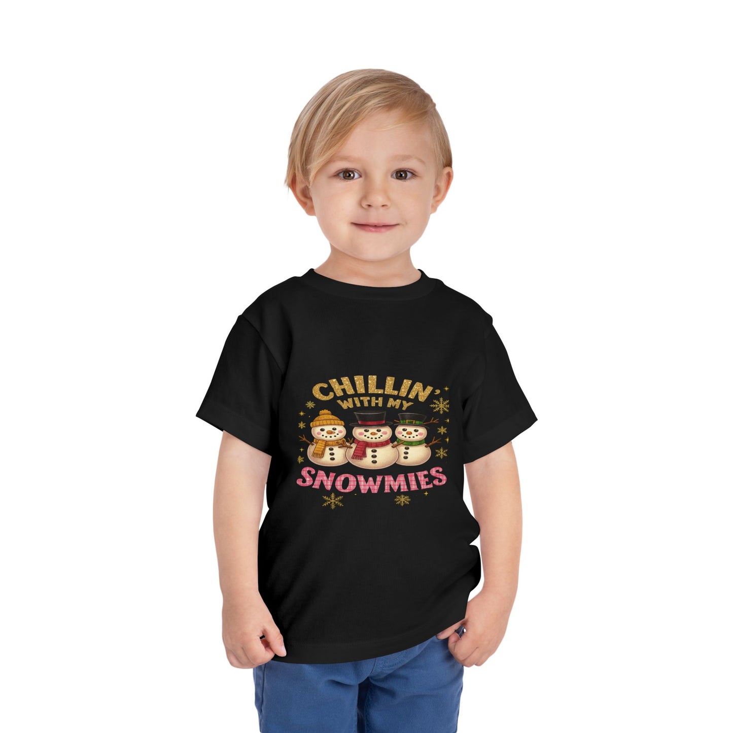Chillin' with Snowmies Toddler Christmas Tee