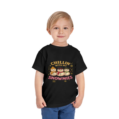 Chillin' with Snowmies Toddler Christmas Tee