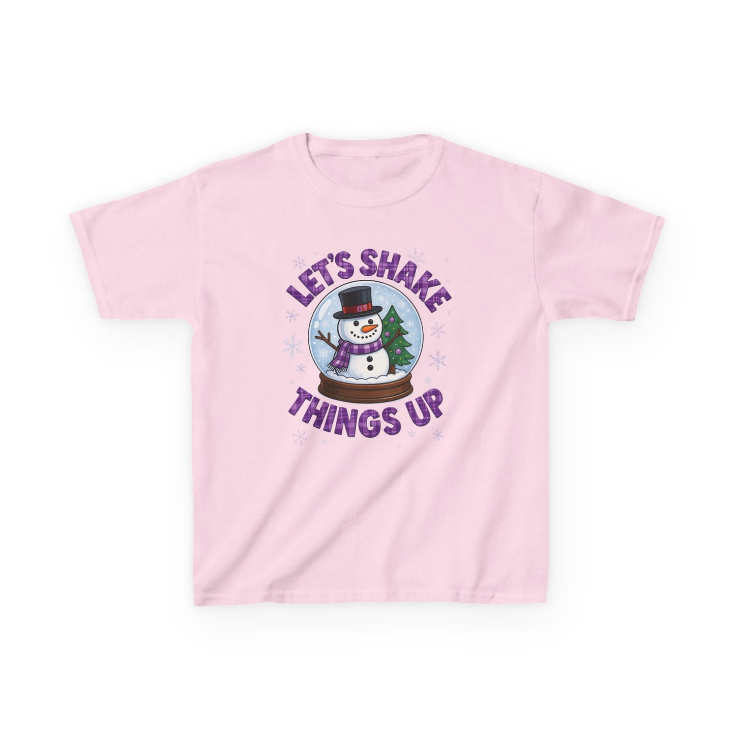 OT Snowman Snow Globe Kids Christmas Tee