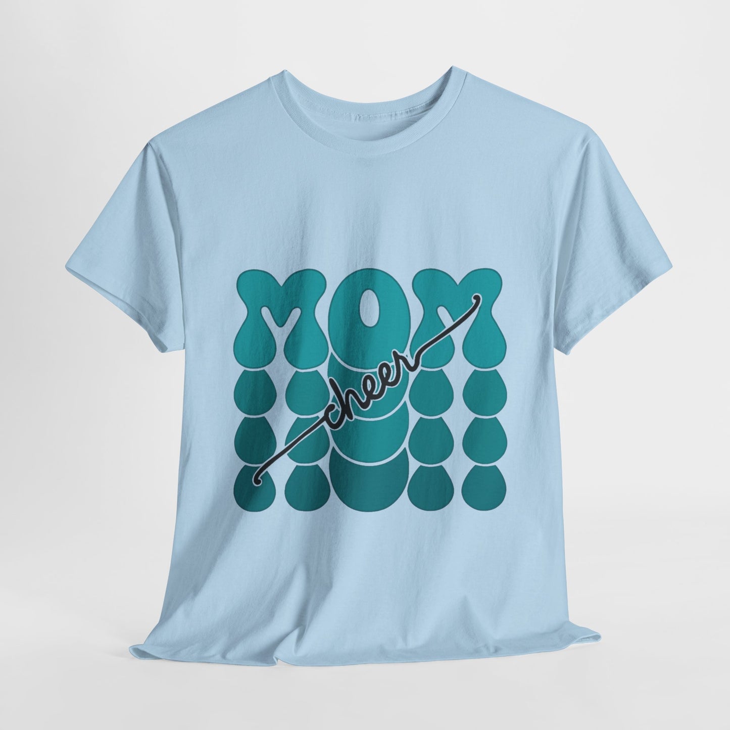 MOM Cheer – Turquoise Spirit Tee