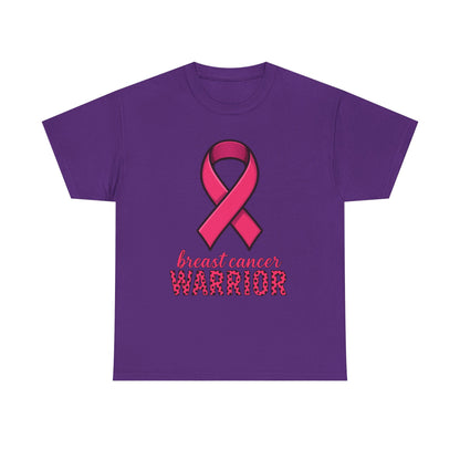 Breast Cancer Warrior Pink Ribbon Tee