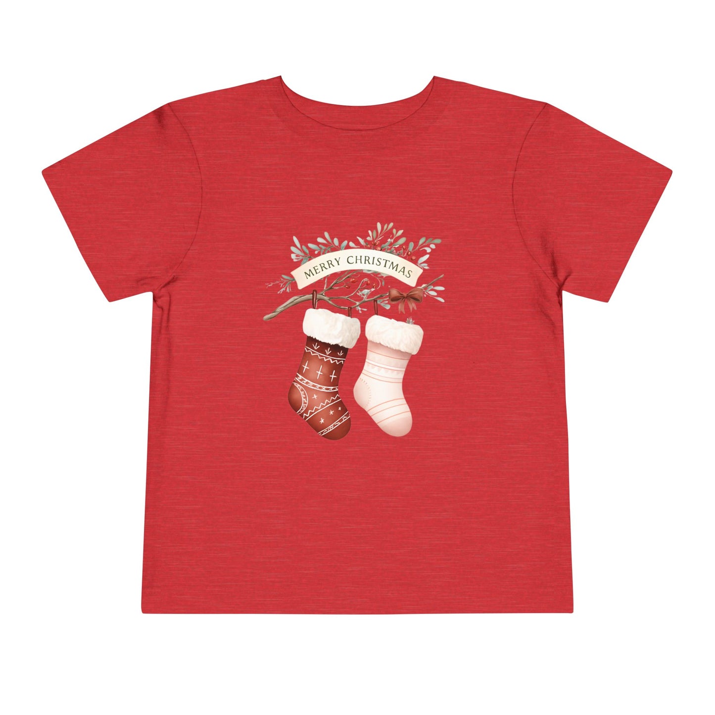 Toddler Christmas Tee with Festive Stockings, Holiday Shirt, Kids Christmas Outfit, Merry Christmas Top, Toddler Holiday Apparel, Gift [...]