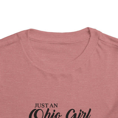 Toddler Tee Ohio Girl in North Carolina World Design Shirt
