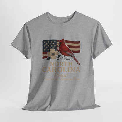 NC Pride: Cardinal, Dogwood & State Flag Tee