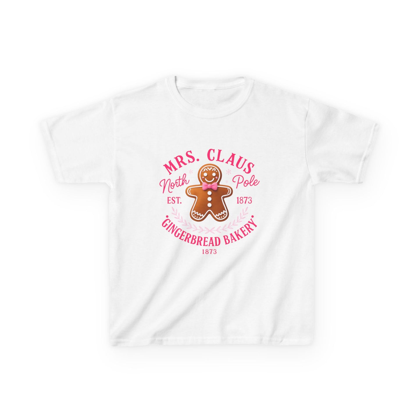 Mrs. Claus' Gingerbread Bakery Dino Tee - Kids Christmas