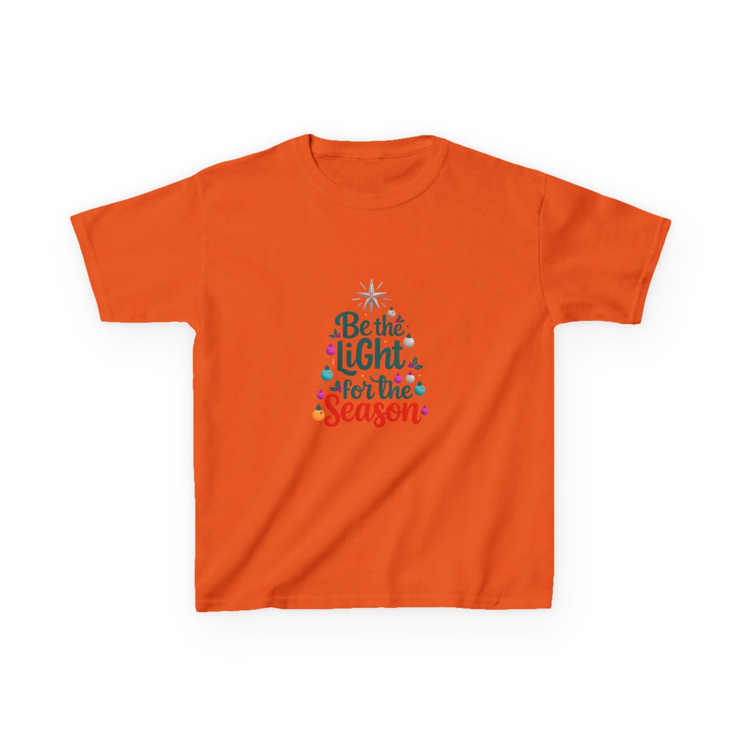 Be the LIGHT Christmas Tree Dino Kids Tee
