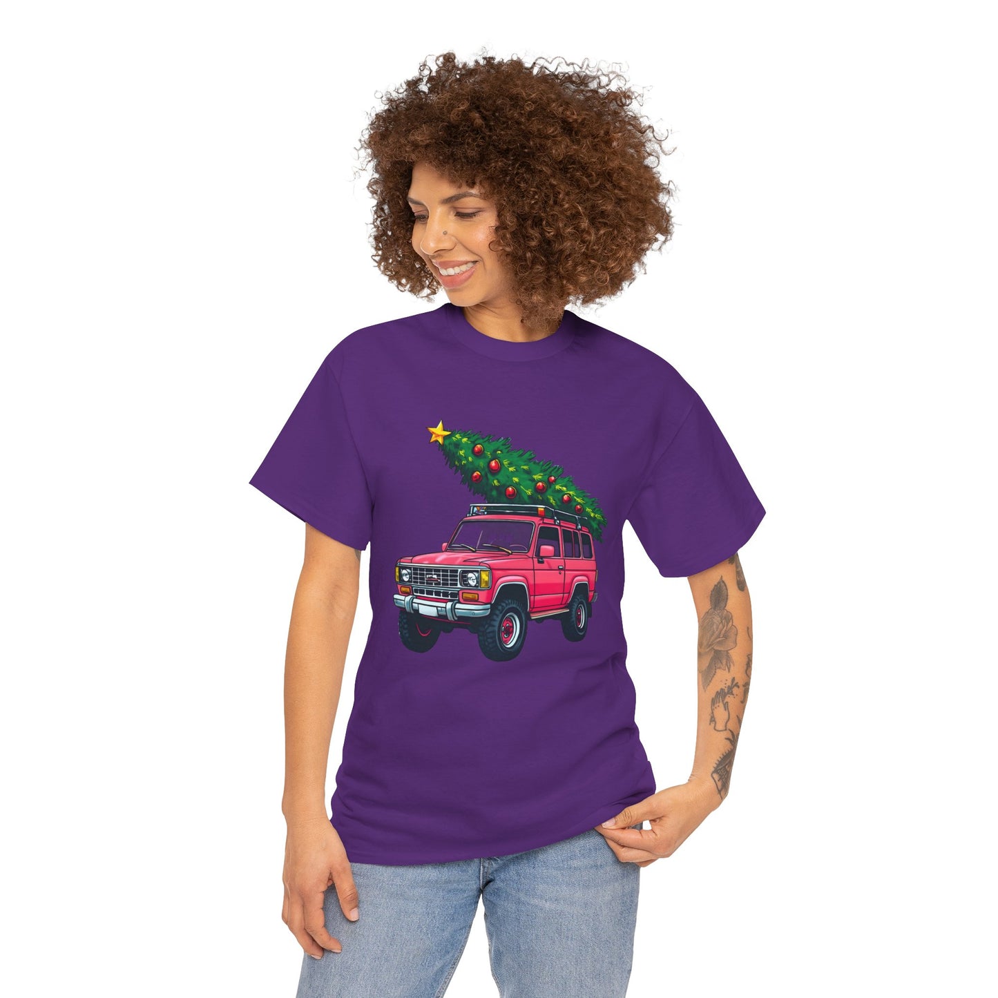 Pink SUV Christmas Tree Tee