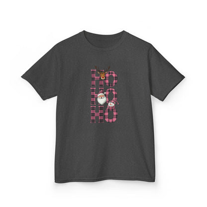 HO HO HO Dinosaur Christmas Kids Tee