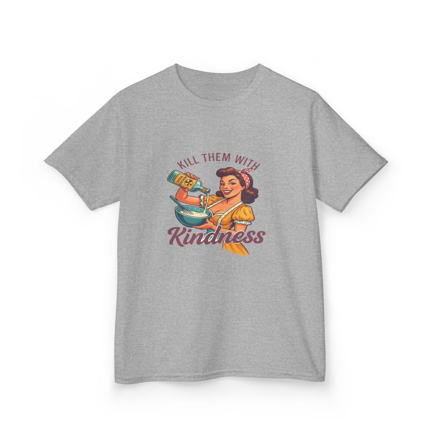 Radioactive Kindness: Funny Xmas Dinosaur Tee for Kids