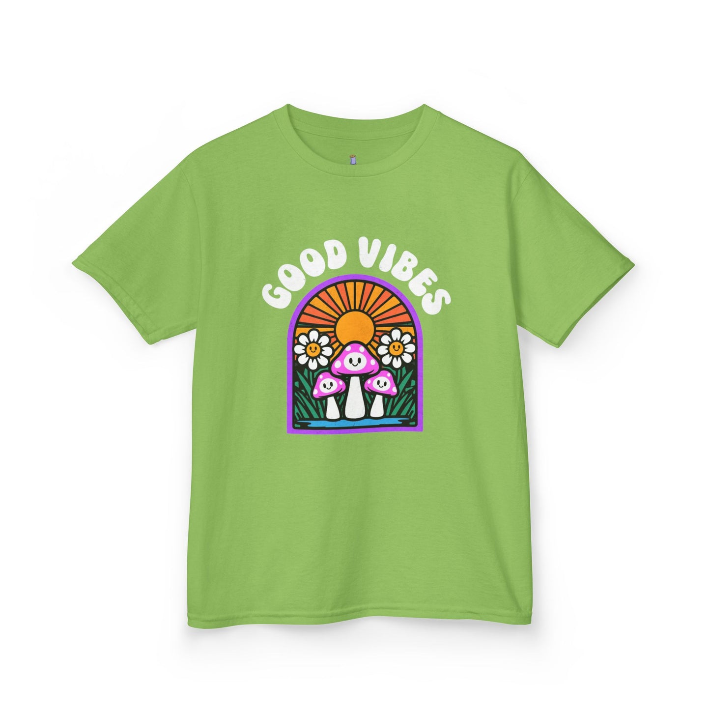 Good Vibes Kids Tee, Fun Summer Shirt, Youth Graphic Tee, Playful Cotton T-Shirt, Gift for Kids, Festival Wear