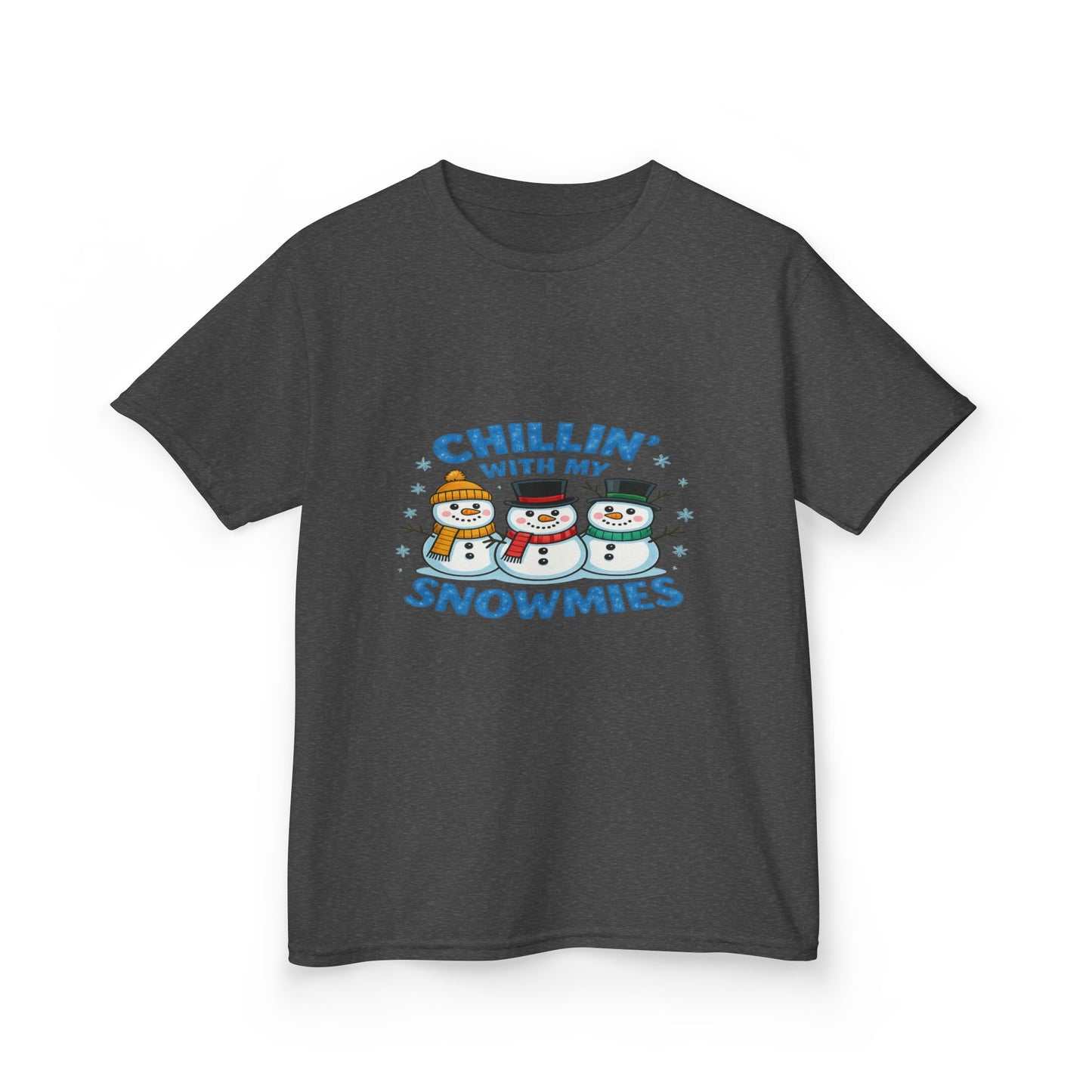 Chillin' with My Snowmies Christmas Tee - Kids Holiday Shirt