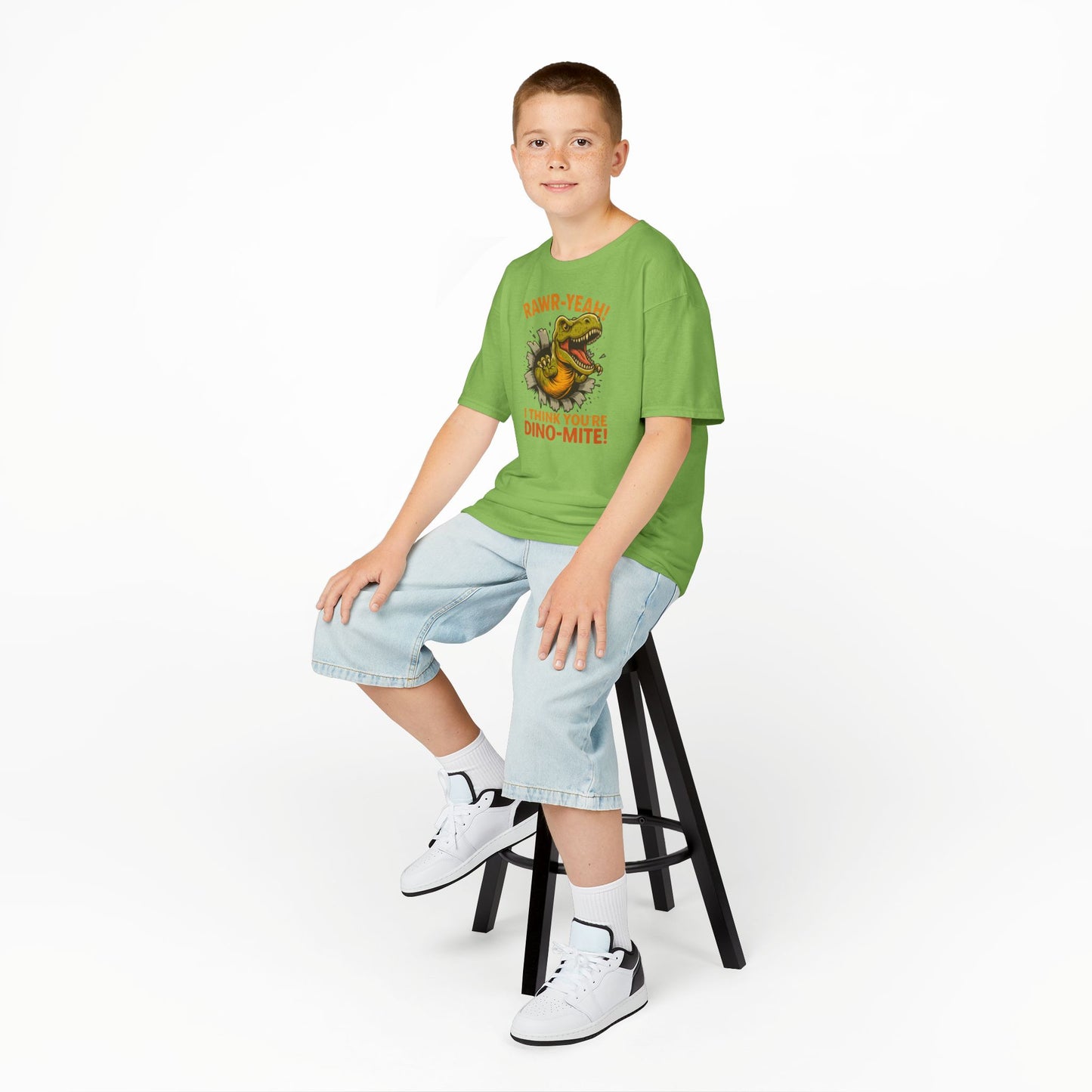 Dino-Mite Kids Tee - Fun Dinosaur T-Shirt for Boys and Girls, Perfect for Birthdays, Everyday Play, Dinosaur Lovers, Casual Wear