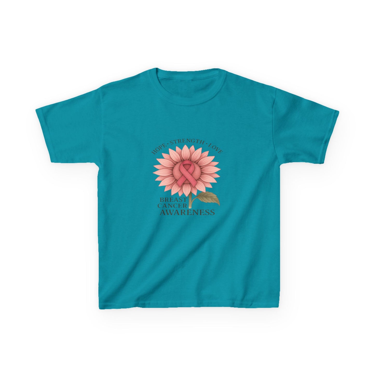 Breast Cancer Awareness Dino Tee - Hope, Strength, Love