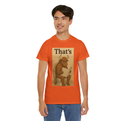 Bull on Toilet Unisex Tee