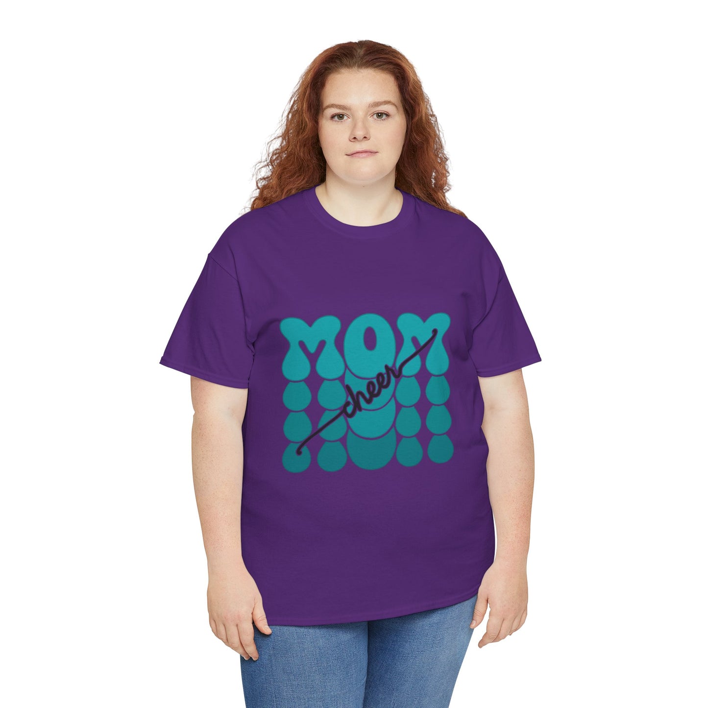 MOM Cheer – Turquoise Spirit Tee